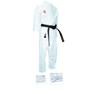 Kimono Kata Diamond Line Elite - Snapping Effect Branco (Homologado WKF)